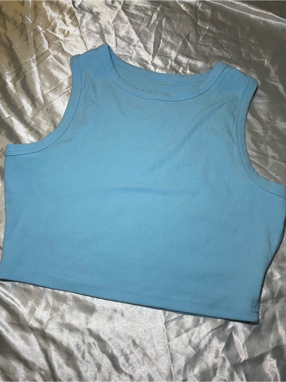 🔥Baby blue crop top